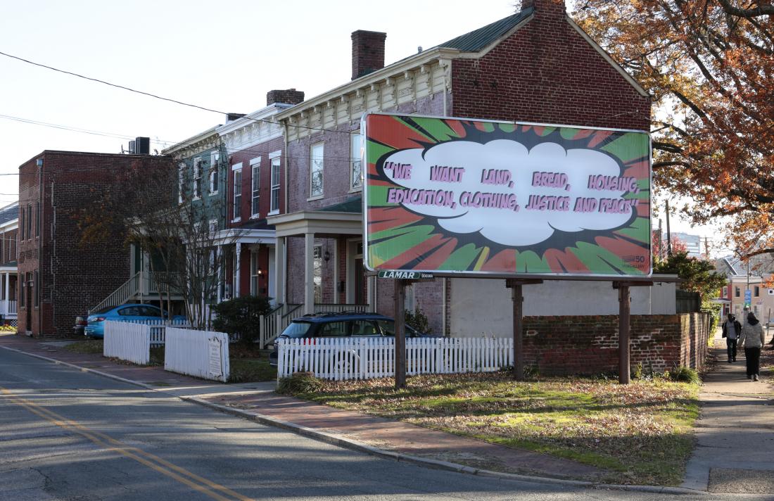 Sable Elyse Smith, For Freedoms - 50 State Initiative Billboard. Site-Specific Installation